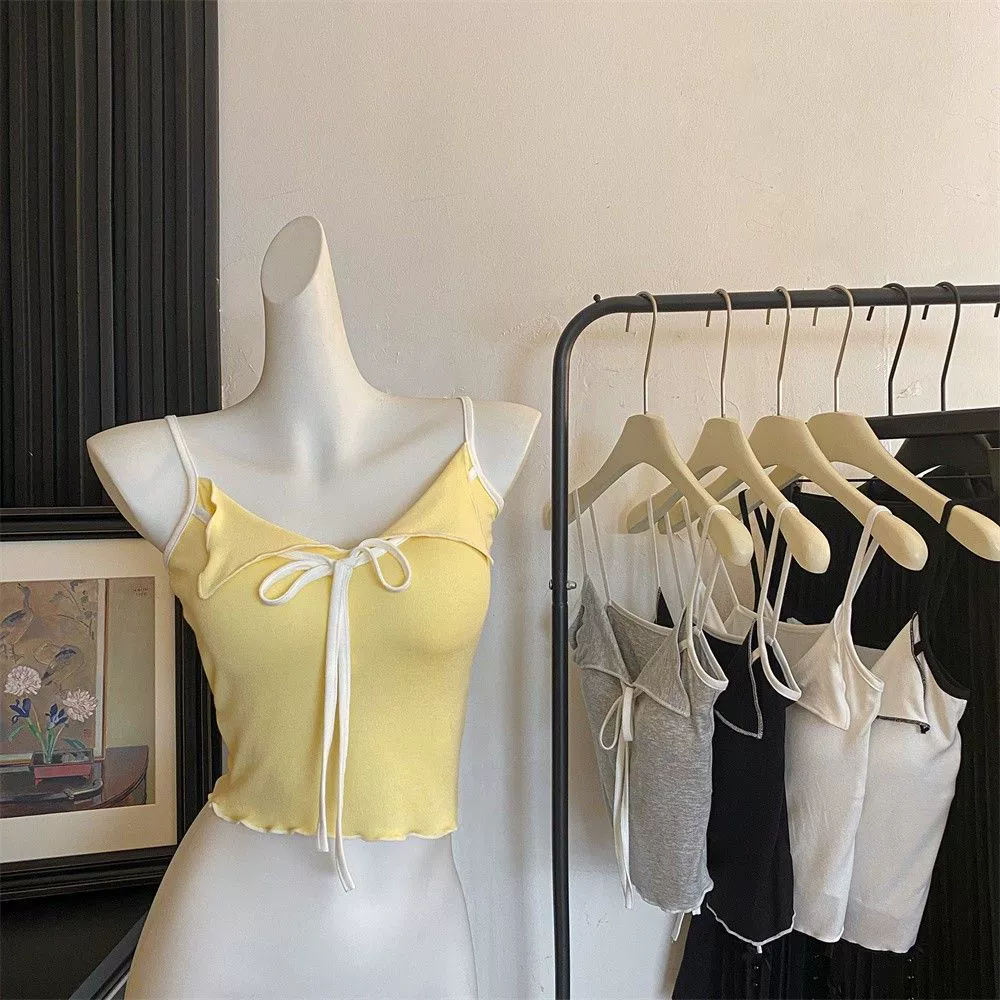 Сексуальная v-образная контрастная шнуровка маленькая подтяжка женская летняя стройная куртка из хлопка