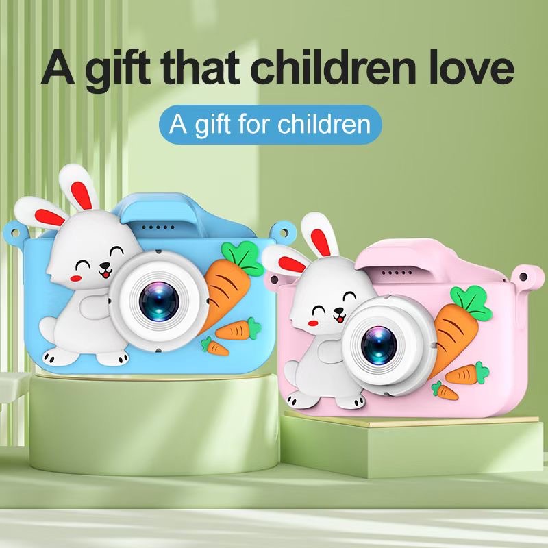 Cross-Border Mini High-Definition Children's Camera with Front and Rear Dual Cameras That Can Take Photos, Videos and Play Games, Children's Toys Holiday Gifts