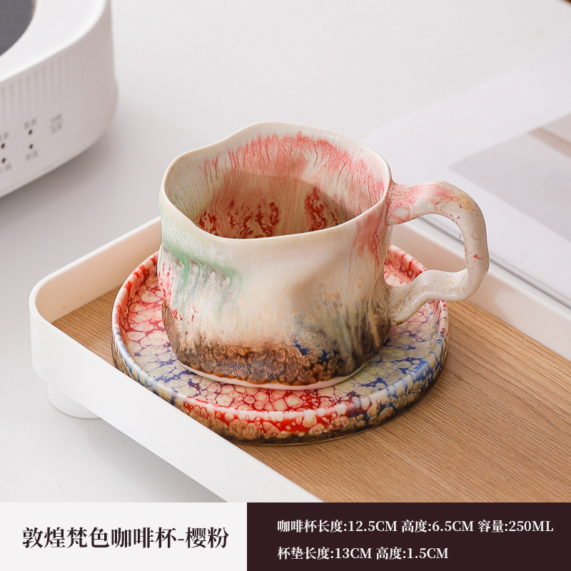 Horno transfronterizo de exportación de tazas de café de cerámica fuente de tazas de cola tazas de marca de tazas de restaurantes retro estadounidenses tazas de agua de alojamiento lotes