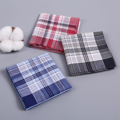 New cross-border handkerchief pure cotton sweat-absorbent hand towel men's handkerchief pure cotton small towel customizable square towel handkerchief towel