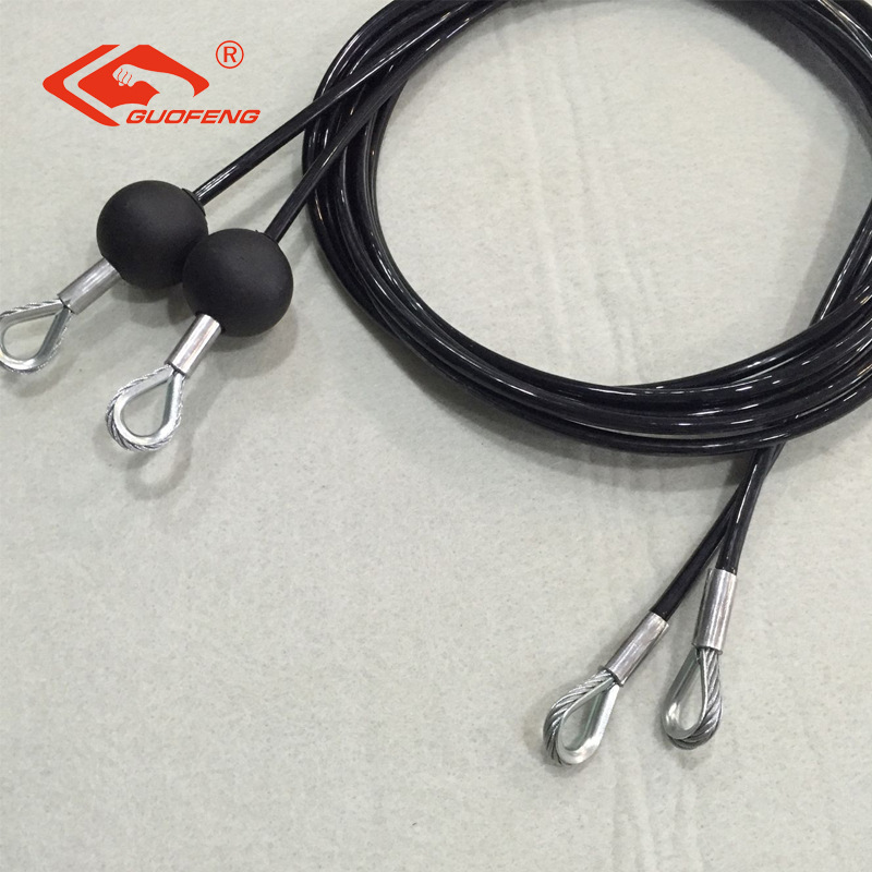 Fabricante suministro directo de 4mm con goma de acero cable de acero equipo de fitness para cable de acero resistente al desgaste cable de acero galvanizado
