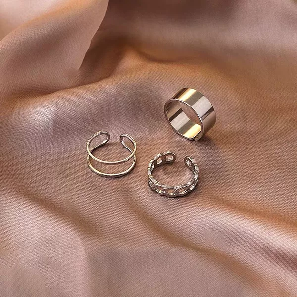 Ring Women's Personalized Hip-Hop Japanese and Korean Open Adjustable Index Finger Joint Ring Cold Wind Niche ins Ring
