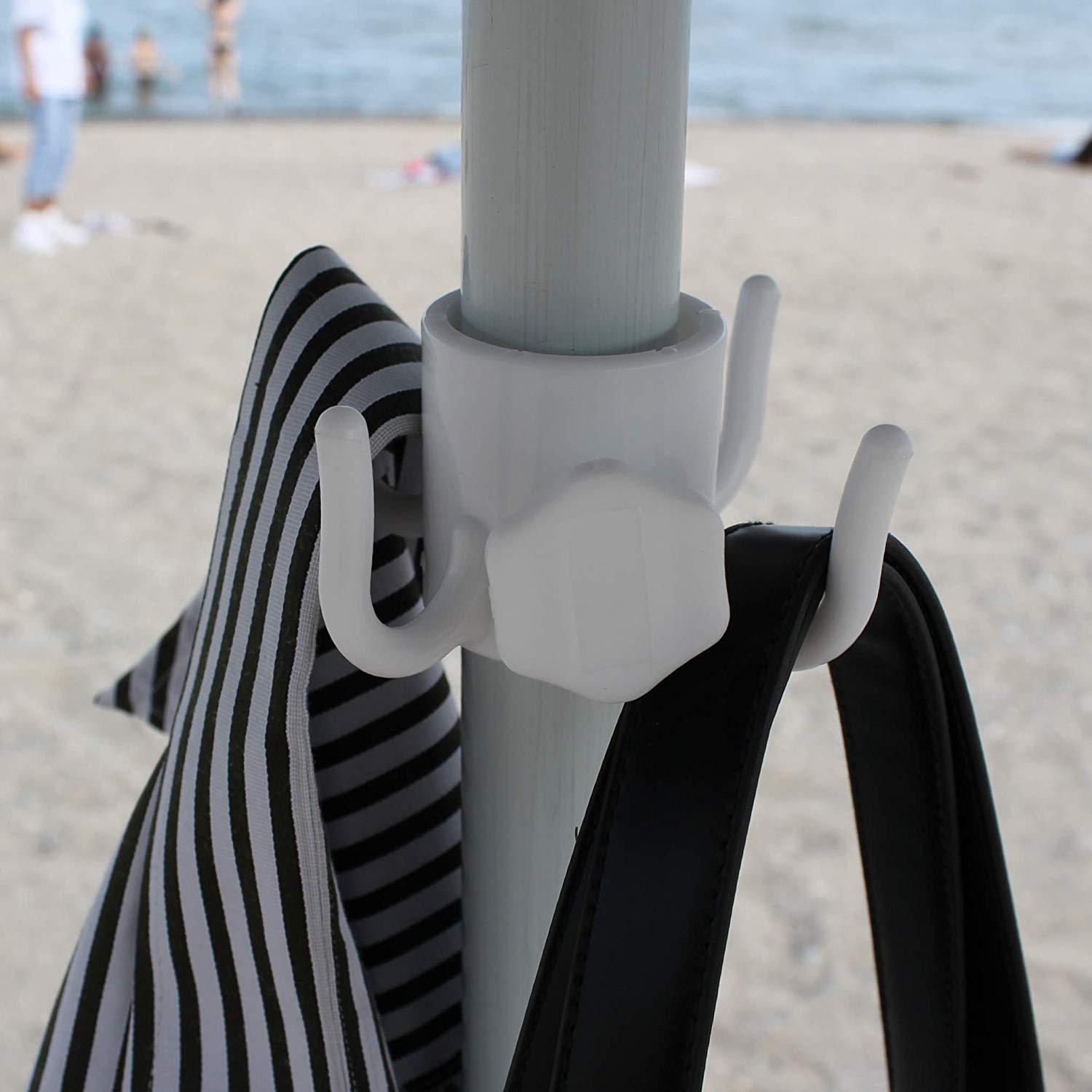 Beach umbrella hook center pole four corner hooks courtyard umbrella plastic four corner hooks umbrella hook