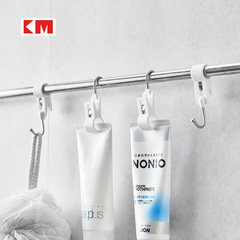 多功能夾子掛鈎家用一體廚房便利小夾子衛生間浴室夾管夾杆掛鈎夾