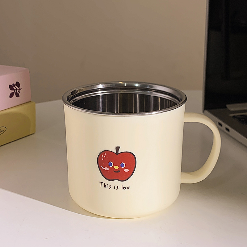 卡通创意凯蒂猫牙刷杯洗漱杯儿童可爱情侣漱口杯不锈钢高颜值水杯|undefined
