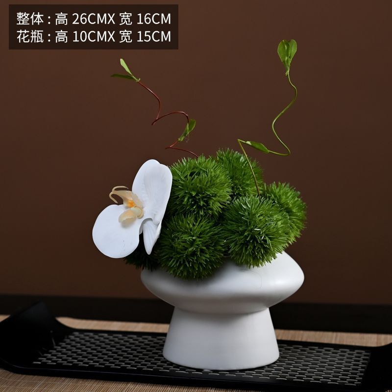 モダンでシンプルな花柄の幾何学的な花器ソフトデコレーションモデルルーム営業部商談テーブルアジサイ組み合わせディスプレイ|undefined