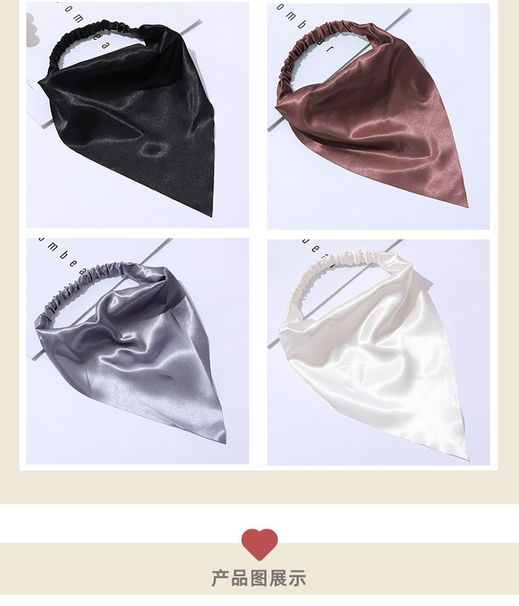 Fashion Solid Color Elastic Triangle Scarf Hair Accessories Wholesale display picture 5
