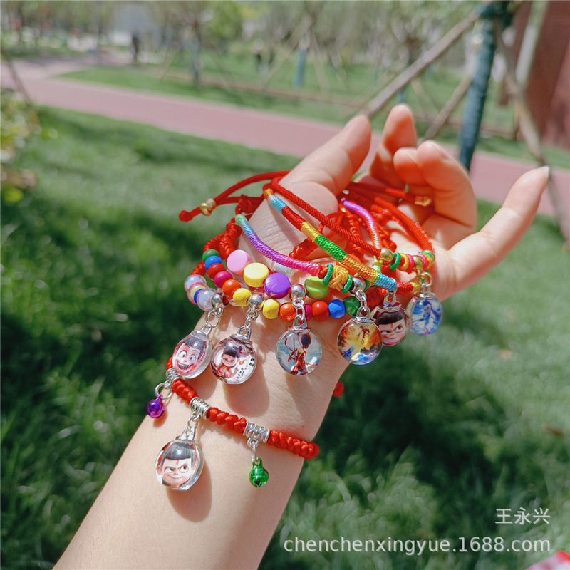 Double-Sided Cartoon Bracelet, Dragon Boat Festival Colorful Rope, Red String Bracelet, Children's Day Elementary School Student Best Friend Bracelet, Unisex Gift