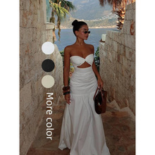D 80535 Tube hollow vacation dresses Ĩ���οնȼ�����ȹ