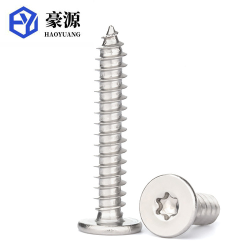304 stainless steel plum blossom slot large flat head self-tapping screws thin head self-tapping screws M2.6M3M5 flat head screws