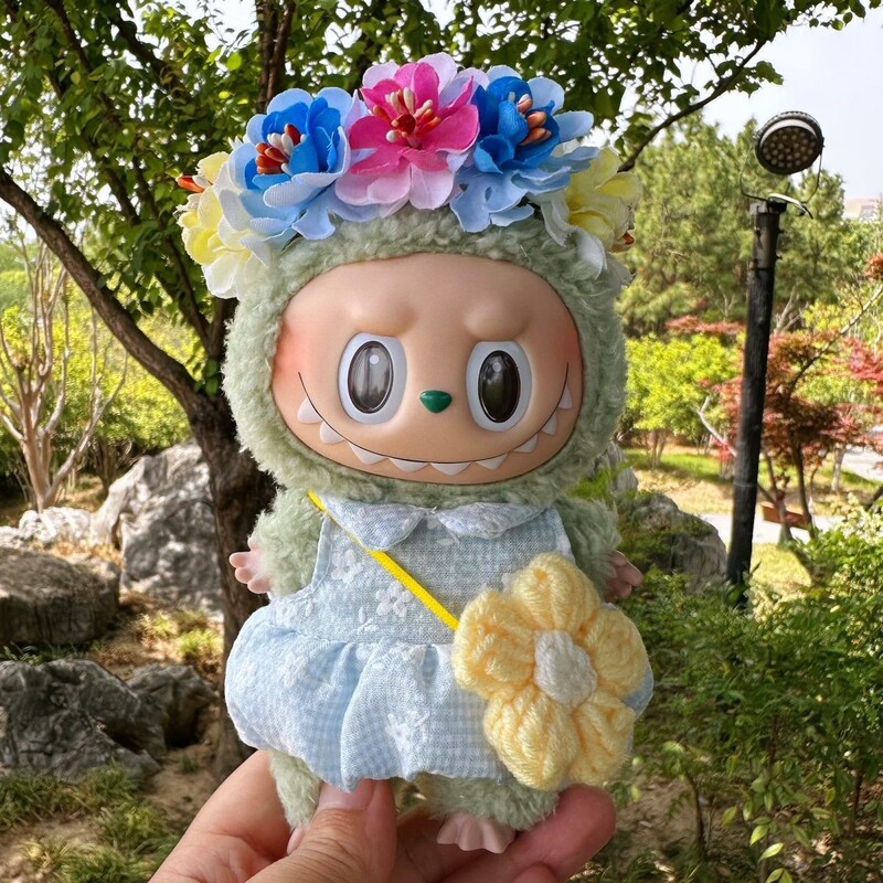 17cm Labubu Doll Clothes for the First, Second, and Third Generations, 15cm Cotton Doll Clothes, Cute and Clear, Summer Style 17cm Labubu Doll Clothes for the First, Second, and Third Generations, 15cm Cotton Doll Clothes, Cute and Clear, Summer Style