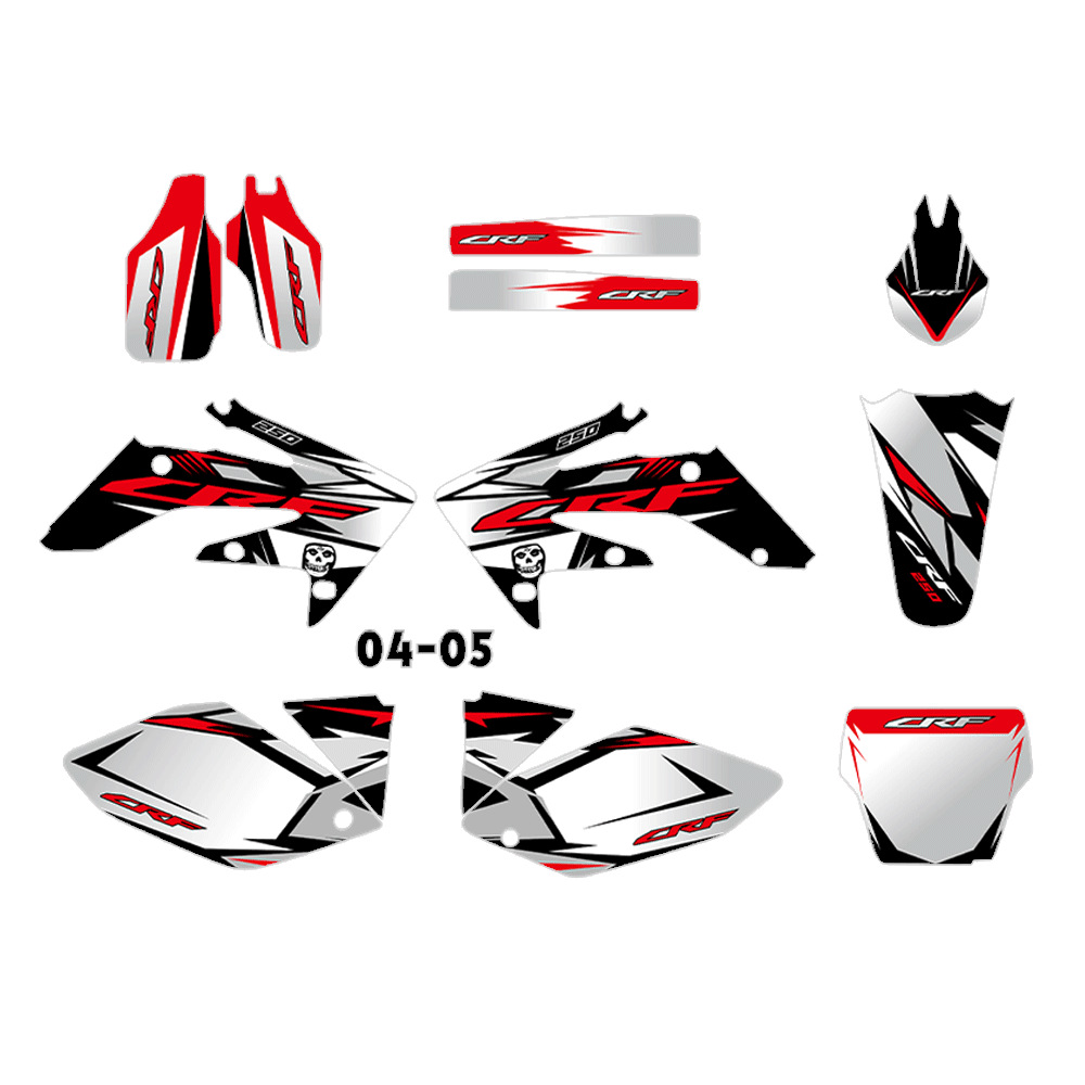 Aplicable a CRF250R CRF250 2004 2005 2006 2007 2008 2009 pegatinas SUV image 10
