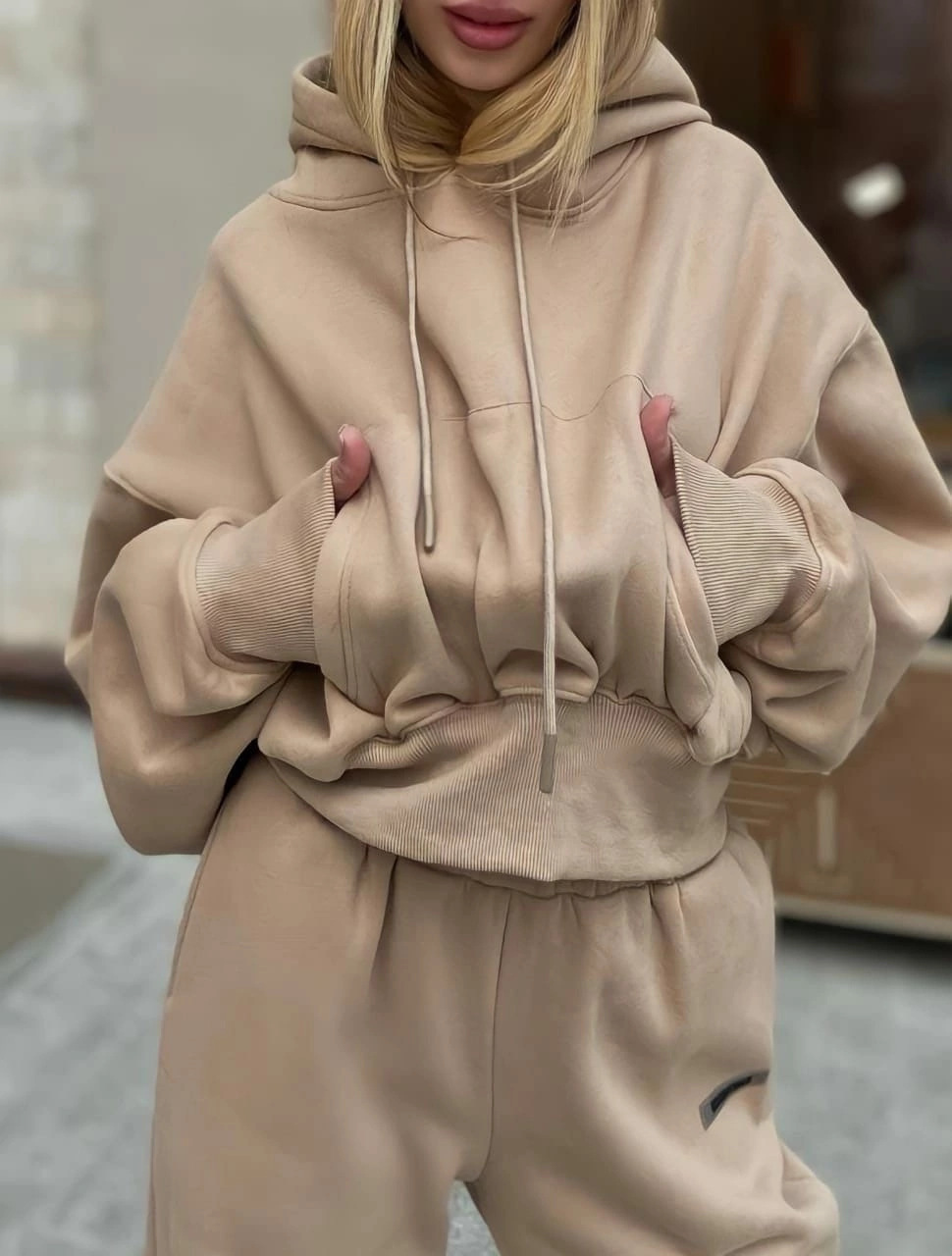 ChicShe Automne 2022 Nouvelle combinaison polaire sport grande taille pour femme, style transfrontalier européen et américain DH9066_voghion.com