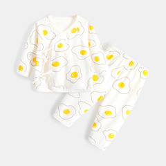 2021 Newborn Baby Monk Clothes with Straps Split Two-piece Set Autumn Clothes Autumn Pants Cotton Clothes One Piece Dropshipping