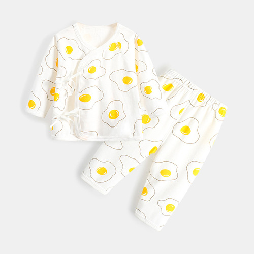  Newborn Baby Monk Clothes with Straps Split Two-piece Set Autumn Clothes Autumn Pants Cotton Clothes One Piece Dropshipping