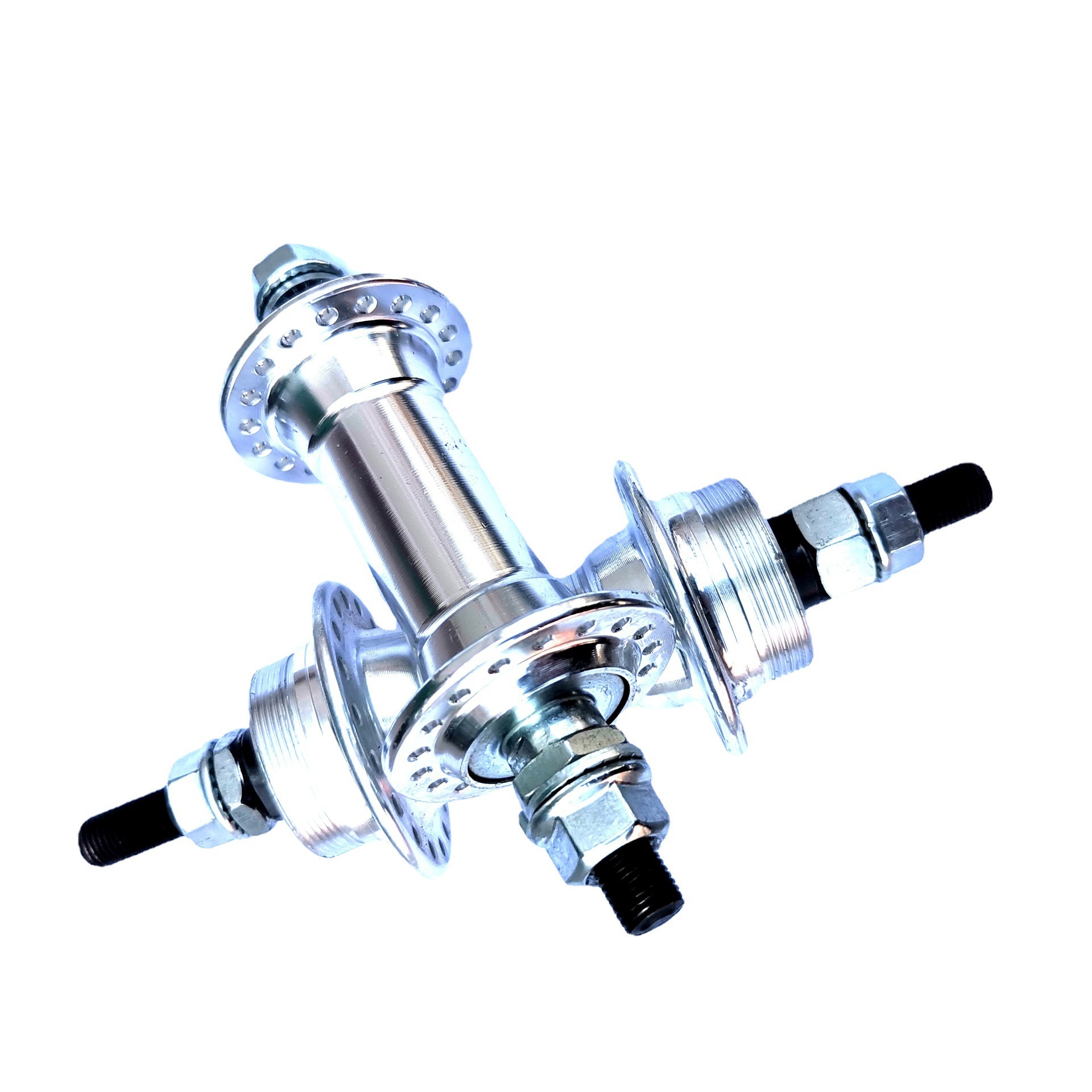 Bicicleta antigua aleación de aluminio cubo bicicleta de montaña bicicleta delantera y trasera eje aluminio de cuero disco giratorio freno disco bola bicicleta