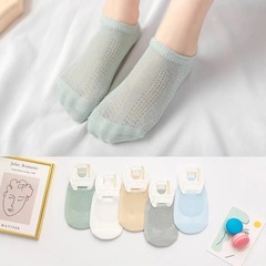 兒童襪子春夏 男童女童襪夏季純棉 網眼寶寶襪 夏款兒童船襪 批發