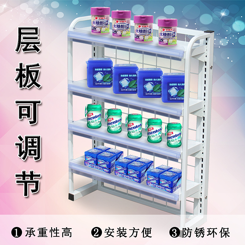 スーパーレジ前ガムコンビニレジキャンディー食品多層金属陳列展示棚|undefined