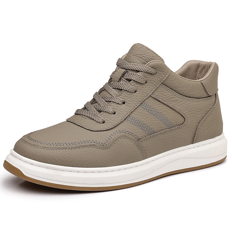 Invierno de piel de vaca nueva lana zapatos de algodón de hombre de cuero más terciopelo calentamiento deportivo casual para hombres zapatos de hombre gruesos