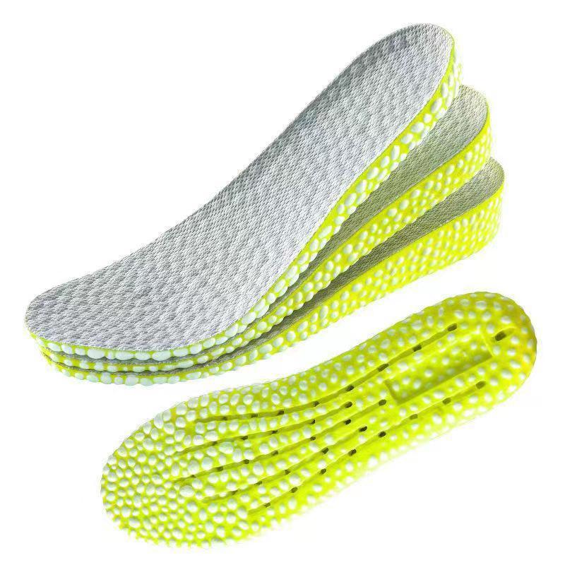 Aumentar la altura de la plantilla, sensación de la plantilla caída, suave, de larga duración, no cansado, absorción de golpes deportivos para hombres y mujeres, absorción de sudor, desodorante, aumento de altura interior