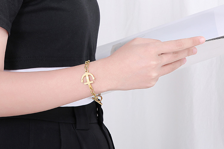 12g Weight PVD Coated Gold Plating Process 18K Gold Plated Plating Material 304 Stainless Steel Pendant Material No Inlaid Inlay Material Bracelets Classification 304 Stainless Steel Chain Material Anniversary, Business, Travel Occasion 304 Stainless Steel Material Anchor Pattern Unisex Gender Fashion Style Waterproof Non Tarnish, Plating Craft Gold, Silver Color PVD Coated 18K Gold Plated Geometric Titanium Steel Fashion Waterproof Non Tarnish Bracelets 10