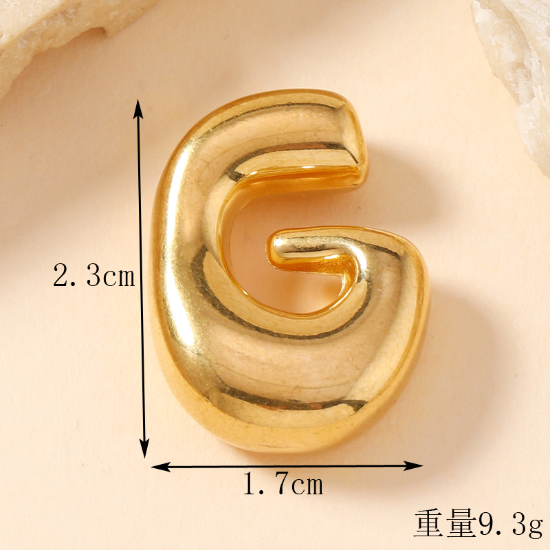 Colgante de estilo europeo y americano de acero inoxidable mini burbuja colgante de letras inglesas accesorios DIY joyas