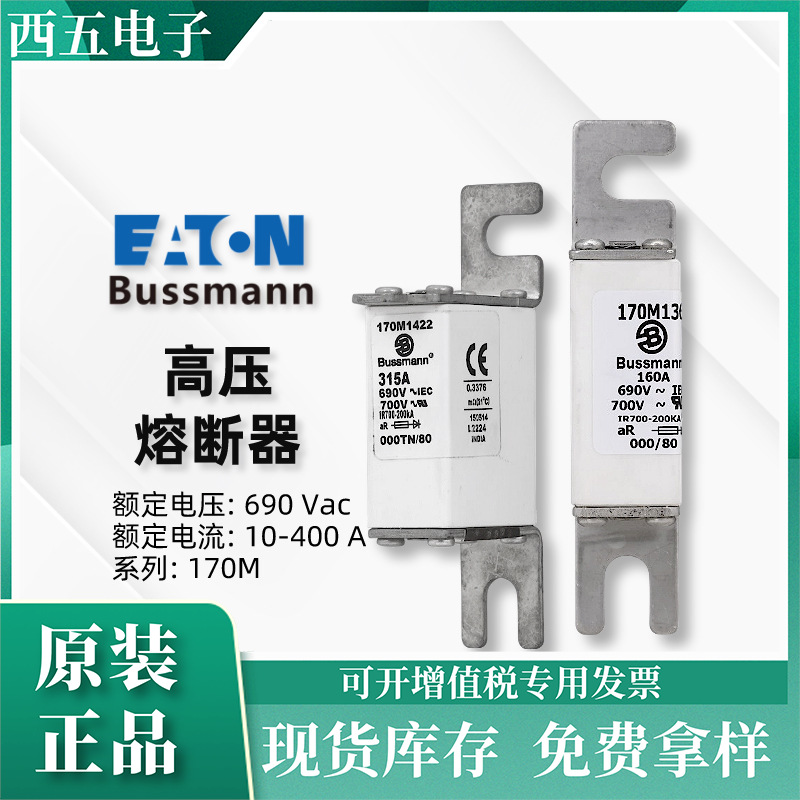 Eaton Bussmann巴斯曼高压熔断器170M4417系列方形电力保险丝现货