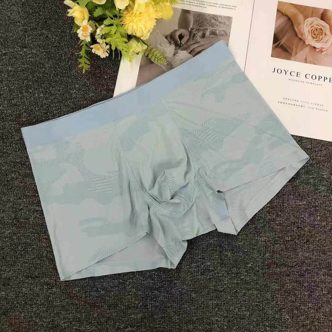 Fábrica directa calzoncillos de hielo de hombre calzoncillos de nylon caliente antibacteriano calzoncillos de verano delgados cómodos y transpirables