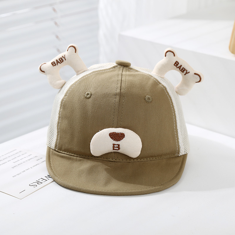 Gorra de visera transpirable de malla fina de verano para bebés, hombres y mujeres, sombrero para el sol de ala suave para bebés, sombrero para el sol para niños, marea