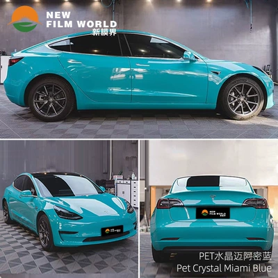 White, Automotive Film - crystal-miami-blue