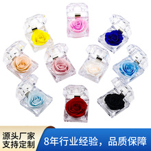 永生花首饰盒成品亚克力永生玫瑰花礼盒节日送人礼物跨境批发