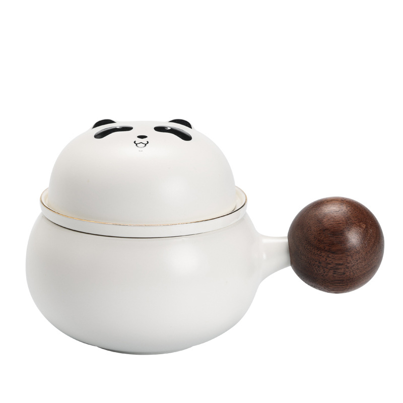 Guofeng panda taza de té y café taza de café taza de marca taza de cerámica regalo de mano set regalos comerciales LOGO
