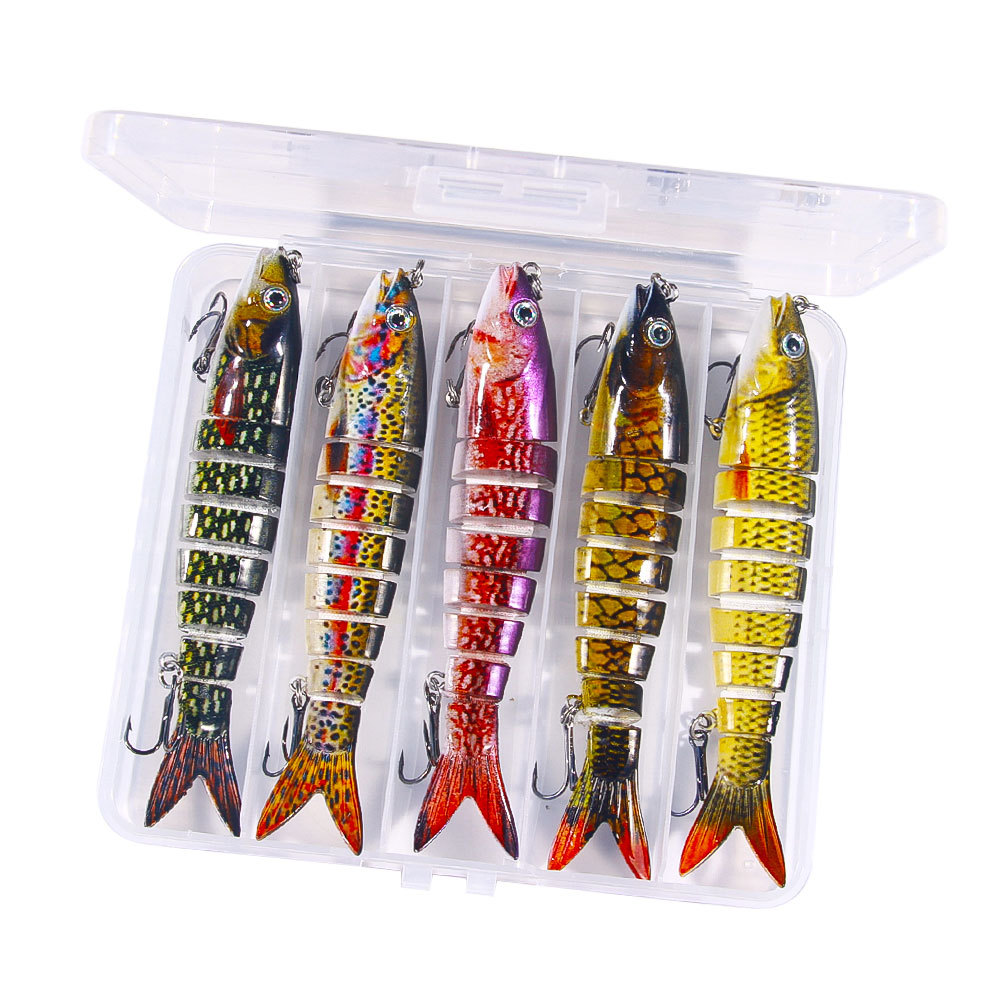 Nuevo Luya cebo multi-Sección de pescado 16 colores 13cm 18g biónico multi-Sección de cebo duro Comercio exterior Luya pesca cebo falso