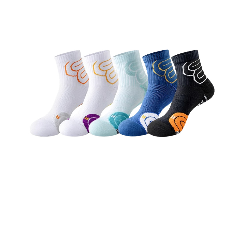 Professional Marathon Running Socks For Men Mid-Calf Thickened Terry Cloth Sole Sports Basketball Badminton Plus Size Spring Summer_voghion.com