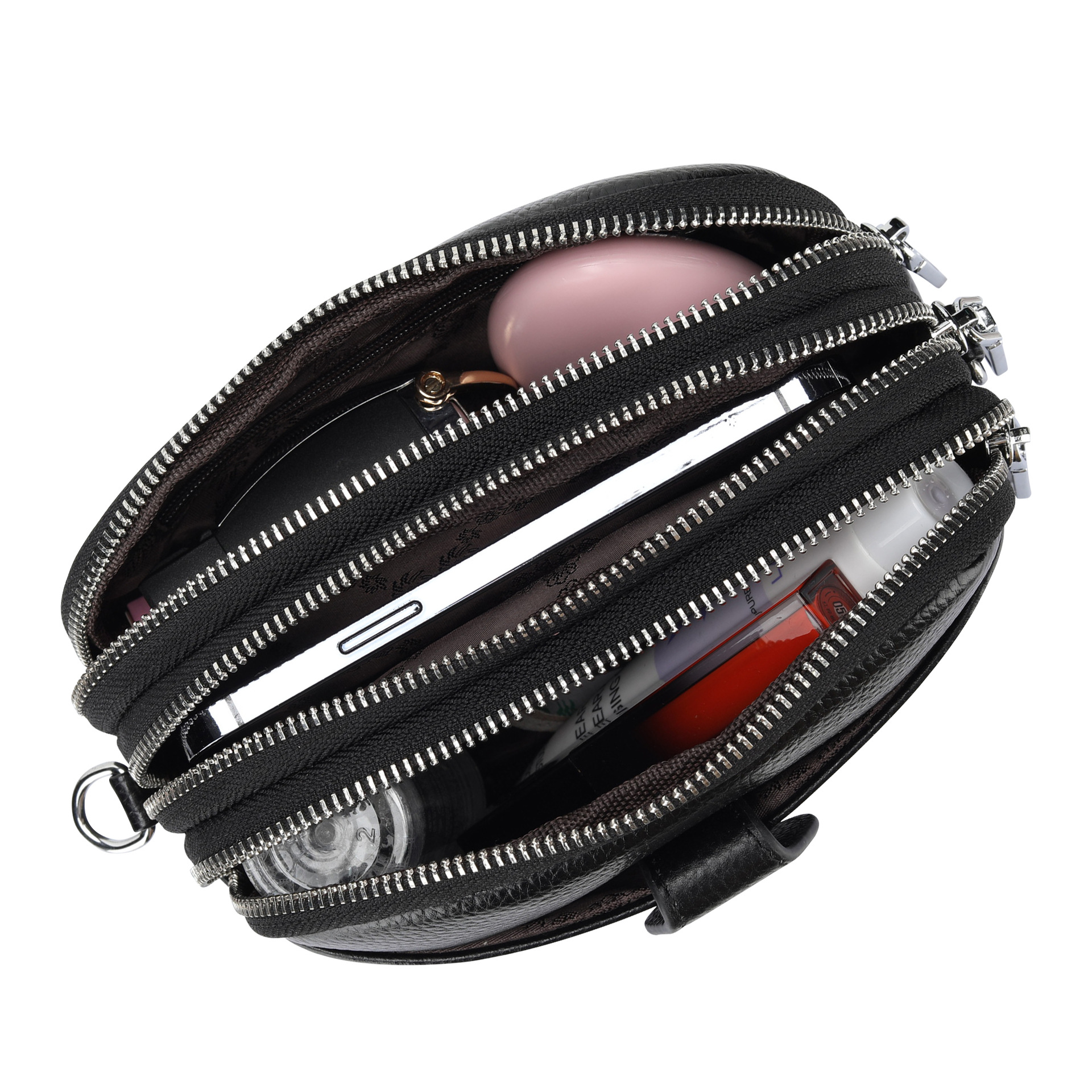 Bolso de moda de cuero real, bolso de teléfono móvil, monedas, bolso de cambio, mini mochila, bolso de hombro de alta calidad para mujeres.