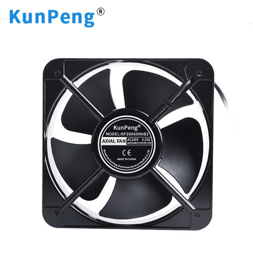 KunPengAC axial flow fan 20CM charging pile cooling fan 220V energy storage converter 20060 fan