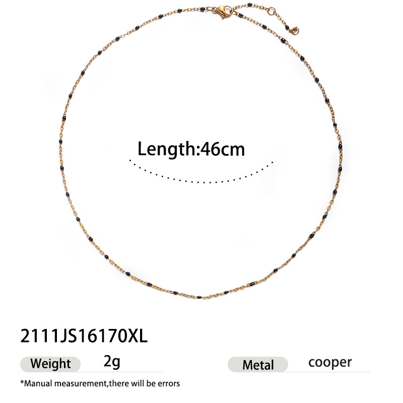Collar de acero inoxidable para mujeres no se desvanece, conjunto de joyas universales, ventas calientes transfronterizas para mujeres no se desvanecen