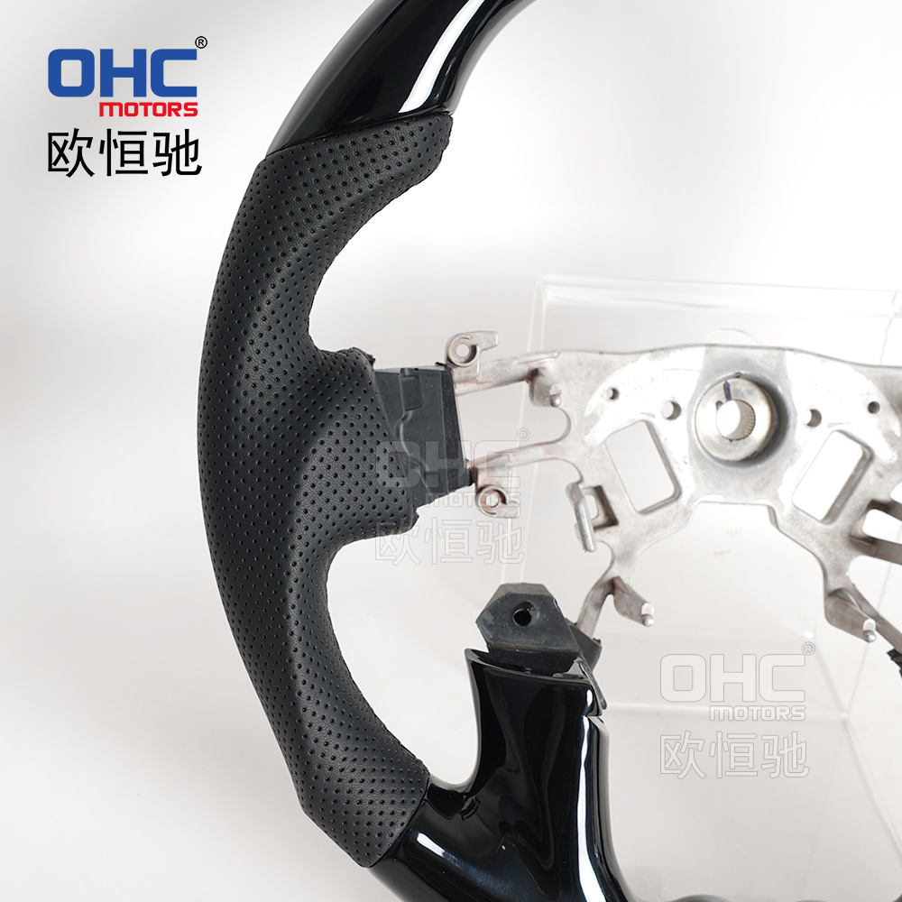 Suitable for Nissan 12-18 Patrol Car Steering Wheel Modification and Upgrade Spray Black Elegant Off-Road Suv Steering Wheel