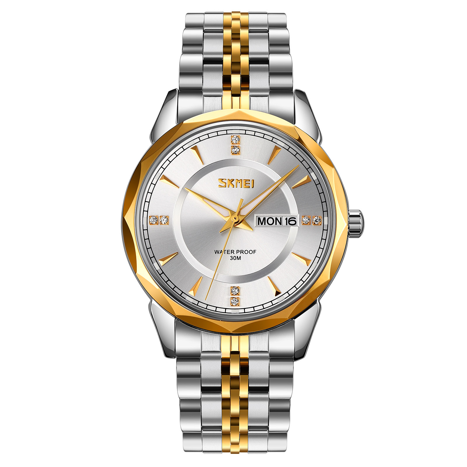 Reloj de cuarzo para hombres, reloj de negocios, reloj de moda, calendario de hombres, reloj de acero impermeable, nocturna, reloj transfronterizo al por mayor