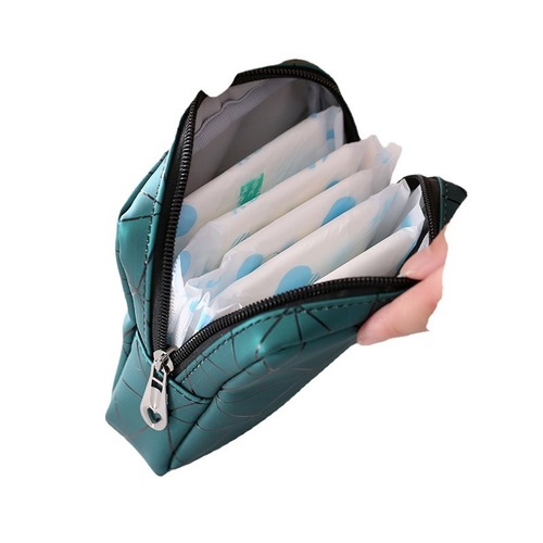 Portable sanitary napkin storage bag, menstrual napkin bag, portable sanitary napkin bag, lipstick coin purse