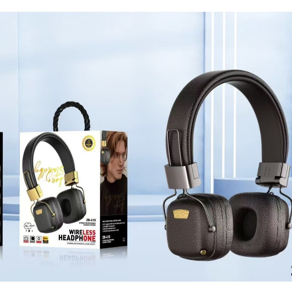 Cross-border wholesale headset Bluetooth headset battery life high sound quality multi-function headset wireless folding noise reduction retro