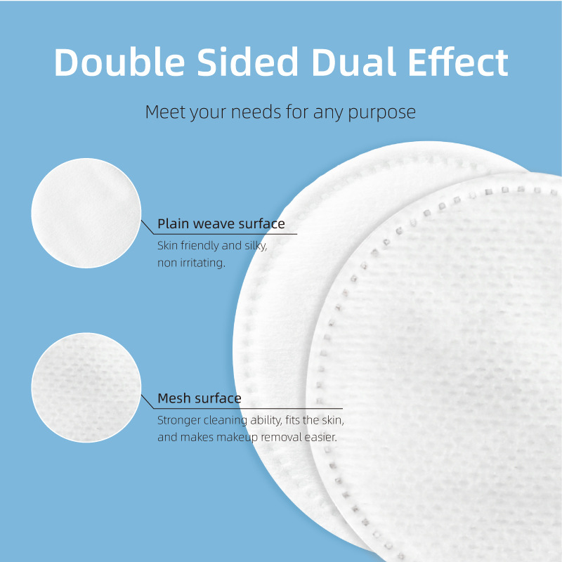 Transfronterizo Amazon cotton pads cotton rounds caja redonda almohadilla de algodón desmaquillante algodón personalizado image 4
