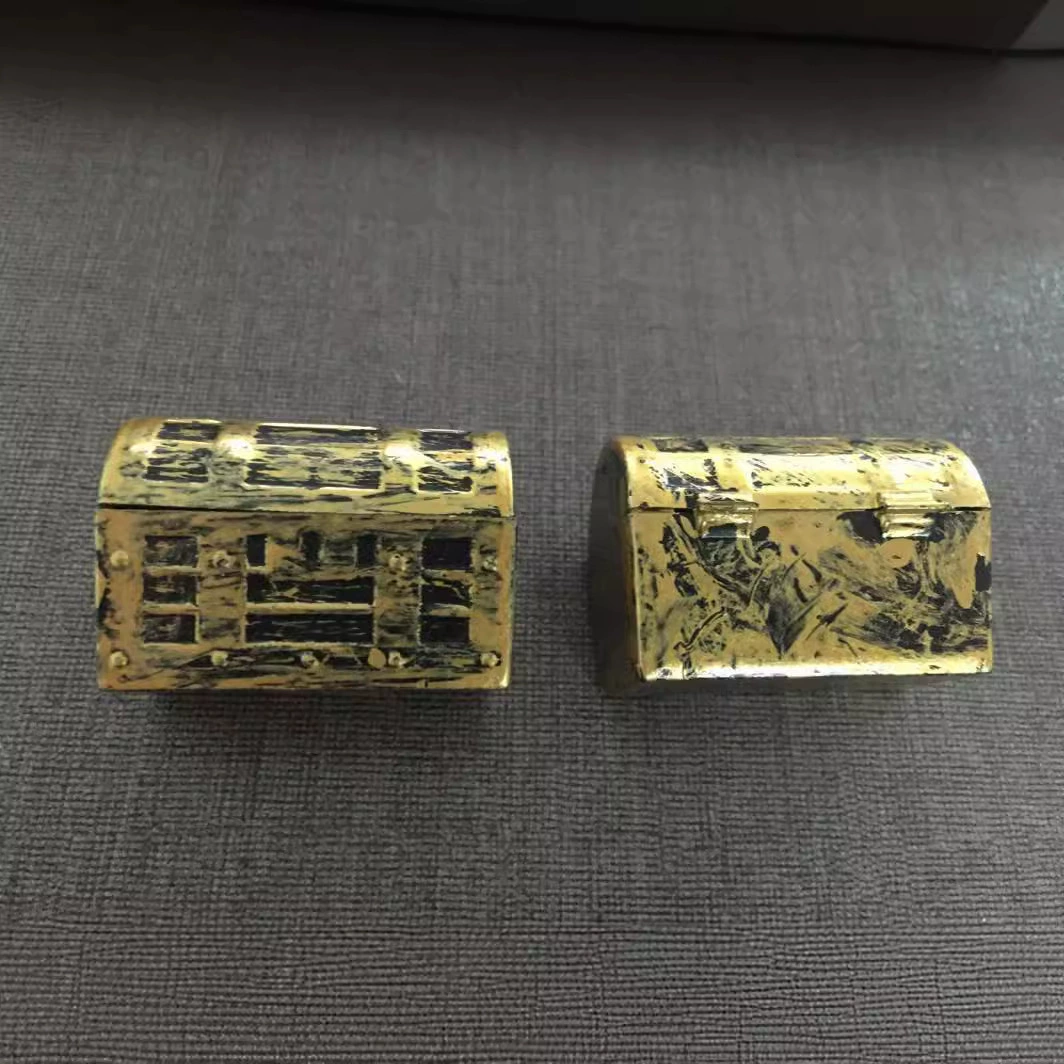 Новые Пираты Карибского моря детский игровой домик антикварный пластиковый Пиратский Сундук с сокровищами маленький размер