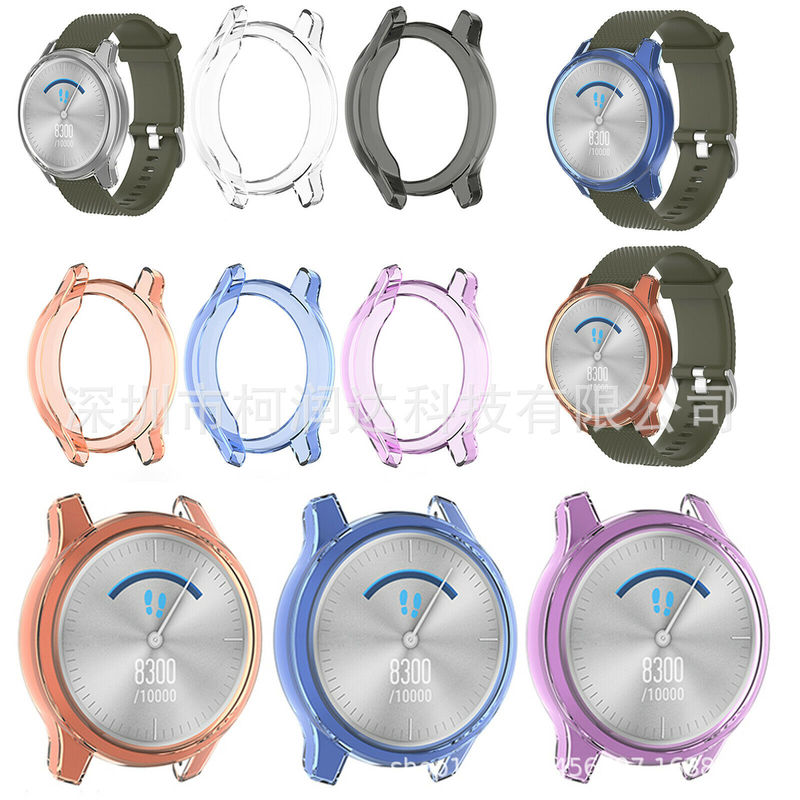 Suitable for Garmin vivomove Luxe Watch Protective Case Garmin Move Style Transparent Rubber Case Cover Suitable for Garmin vivomove Luxe Watch Protective Case Garmin Move Style Transparent Rubber Case Cover