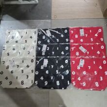 日本sousou祖同款儿红色数字托特大容量单肩帆布包现货新款批发