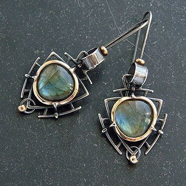 Cross-border wish Amazon love shape exotic jewelry women's earrings European and American fashion women's jewelry