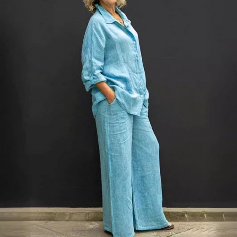 貿易新しい女性のシャツスーツ 2023 カジュアルアーバンスーツ独立した女性の服 AliExpress Amazon|undefined