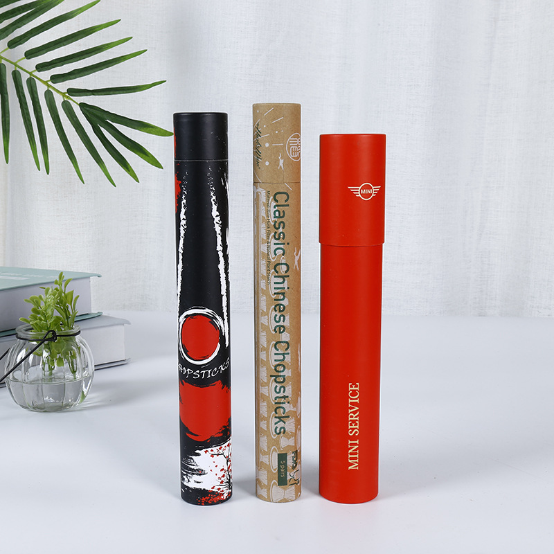 对联春联纸筒制作logo 艾灸线香防潮密封罐 圆形精油香薰蜡烛纸罐