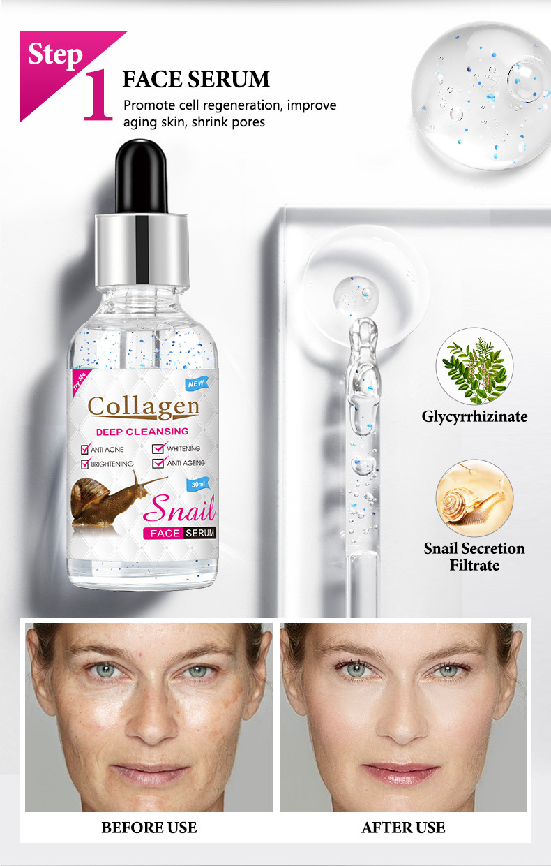 Snail Original PeiMei Liquid Skincare Lotion Set Full Box Skin Care Products_voghion.com