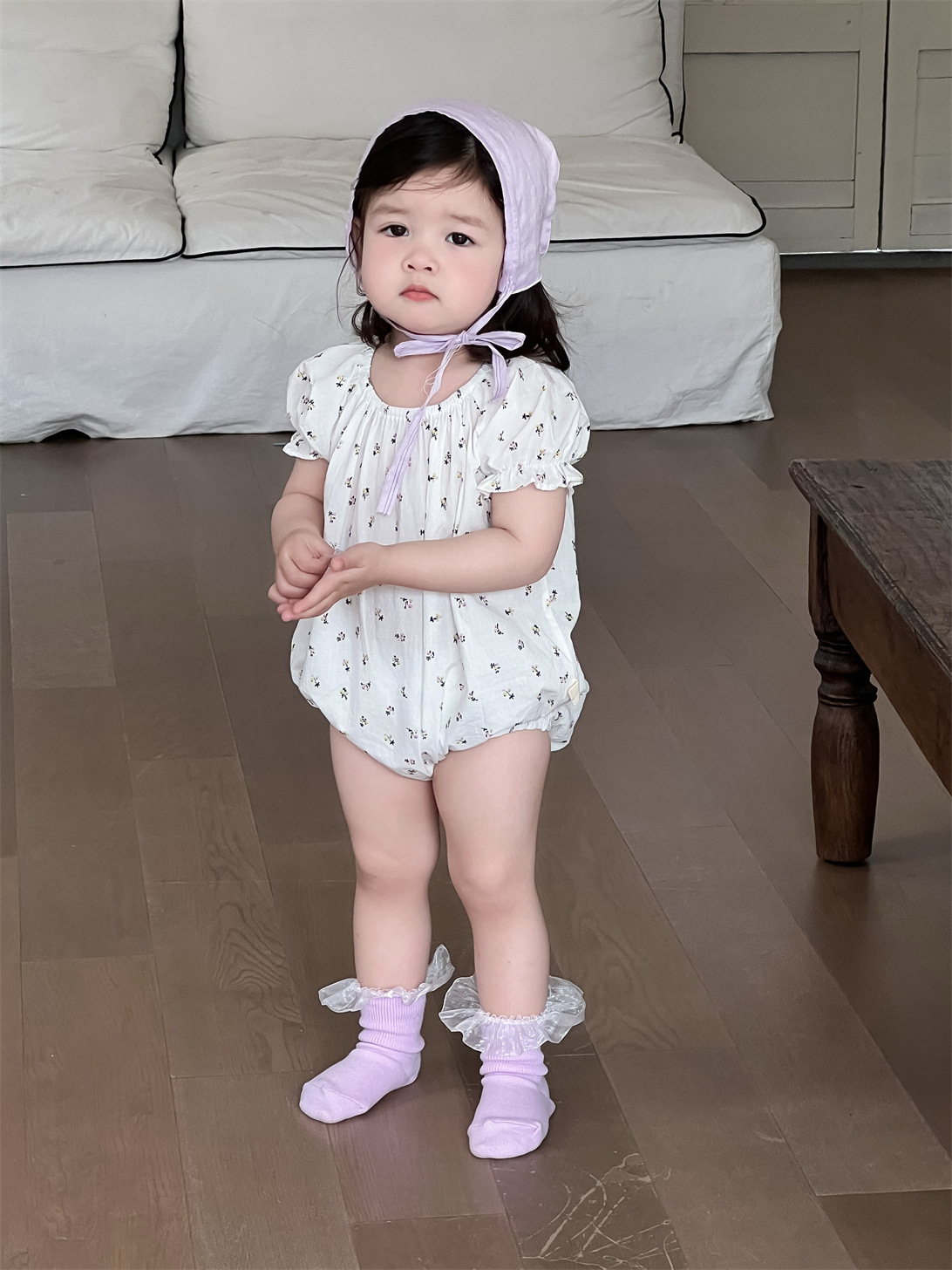 Vestido de verano para niñas vestido de una pieza delgado vestido de verano 2025 bebé nuevo bebé ropa para niños coreanos mamelito floral